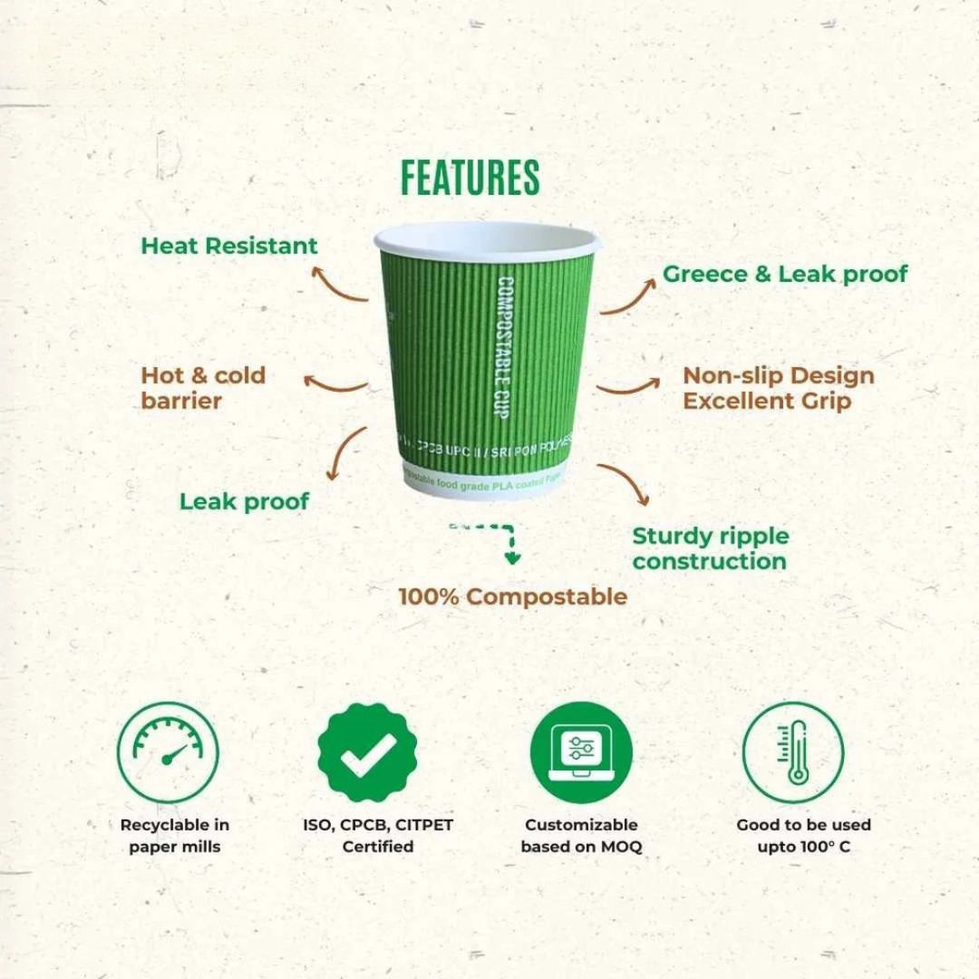 150 ML Ripple Paper Cup